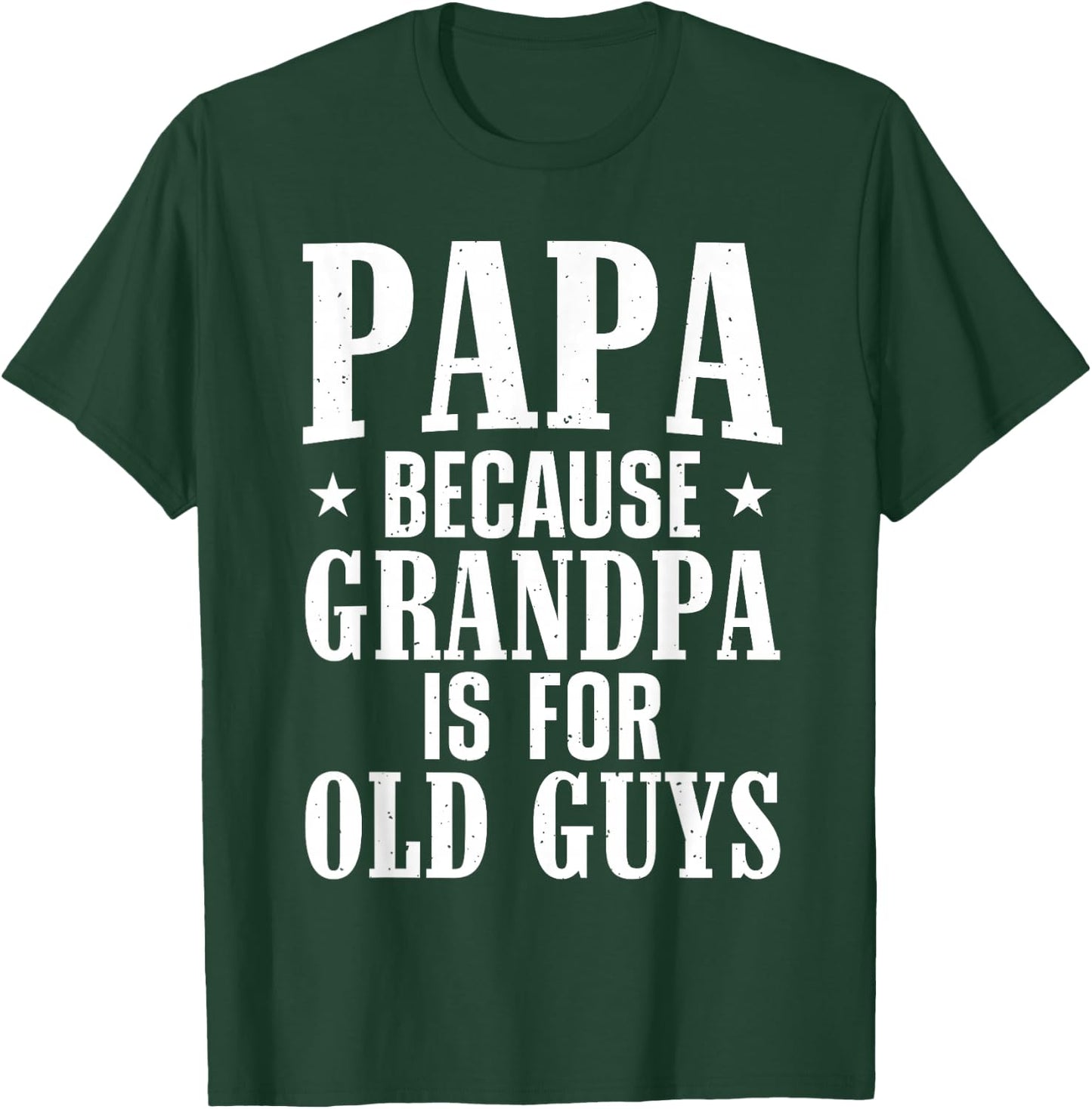 Papa Gift From Grandchildren Accessories & Stuff Papa Men Grandpa From Grandkids Papa T-Shirt - T-Shirt | Forest