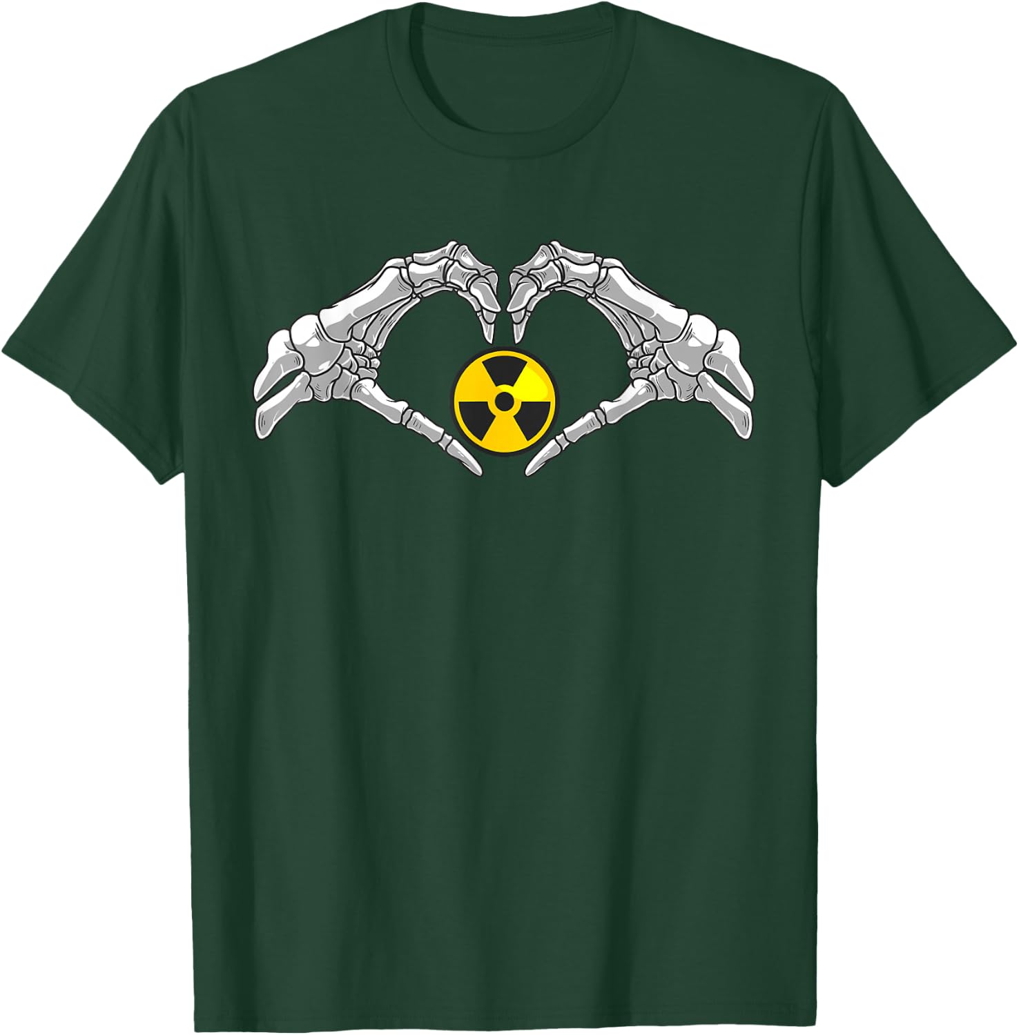 Funny Radioactive Gift Cool Nuclear Biohazard Logo T-Shirt - T-Shirt | Forest