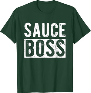 Sauce BOSS Culinary Sauce Enthusiast Restaurant Chef Boss T-Shirt - T-Shirt | Forest