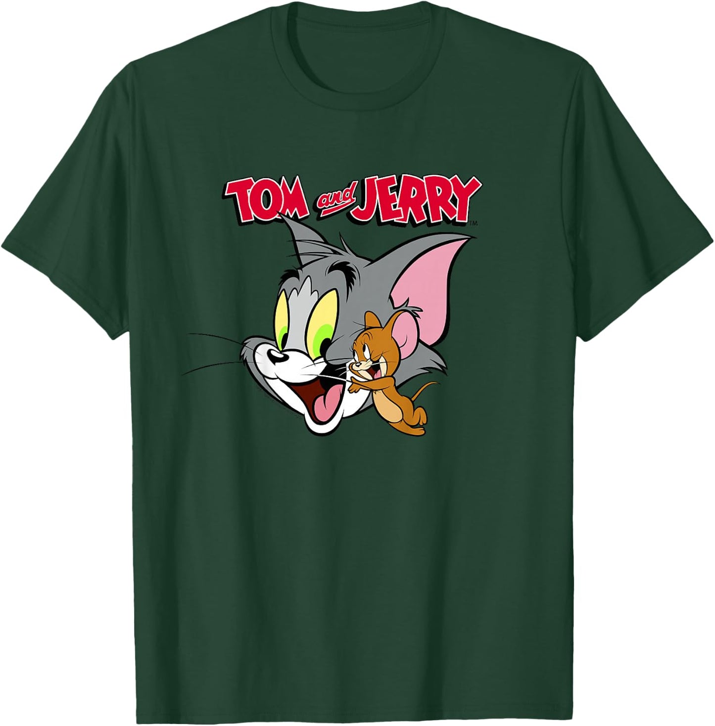 Kids Tom And Jerry Simple Portrait Logo T-Shirt - T-Shirt | Forest