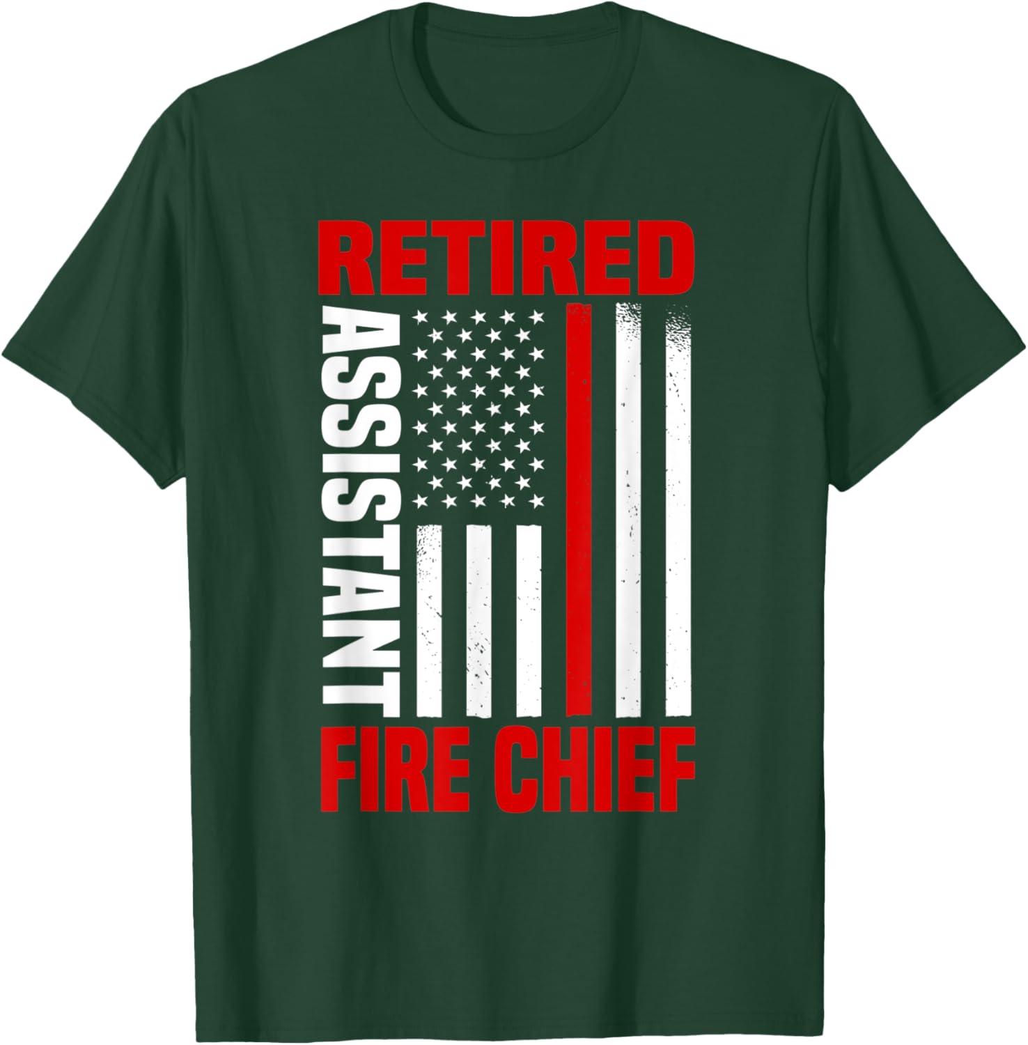 Retired Assistant Fire Chief Retirement Plan Fourth Of July T-Shirt - T-Shirt | Forest