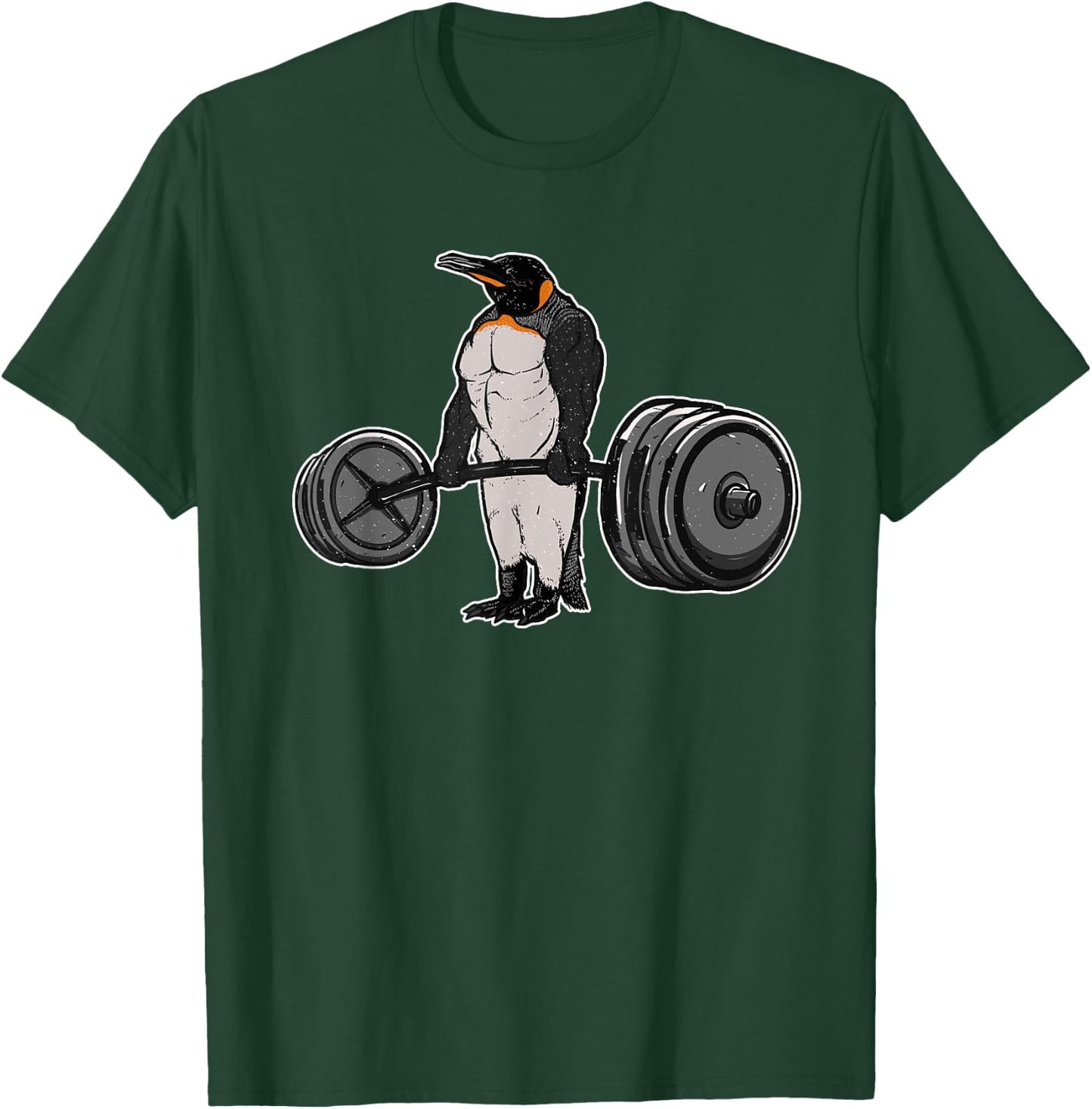 Penguin Deadlift - Funny Fitness Bodybuilder Bird Animal T-Shirt - T-Shirt | Forest