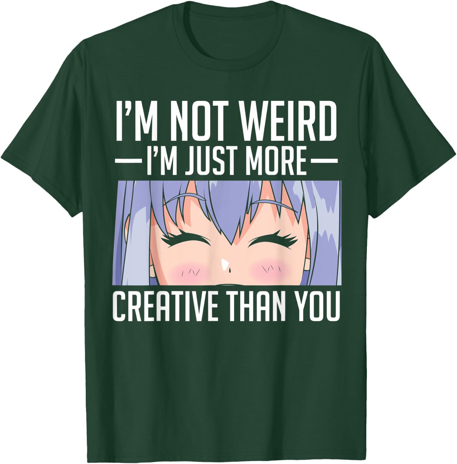 Anime Girl Weird Cosplay T-Shirt - T-Shirt | Forest