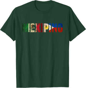 Mexipino Mexican Filipino American Heritage T-Shirt - T-Shirt | Forest