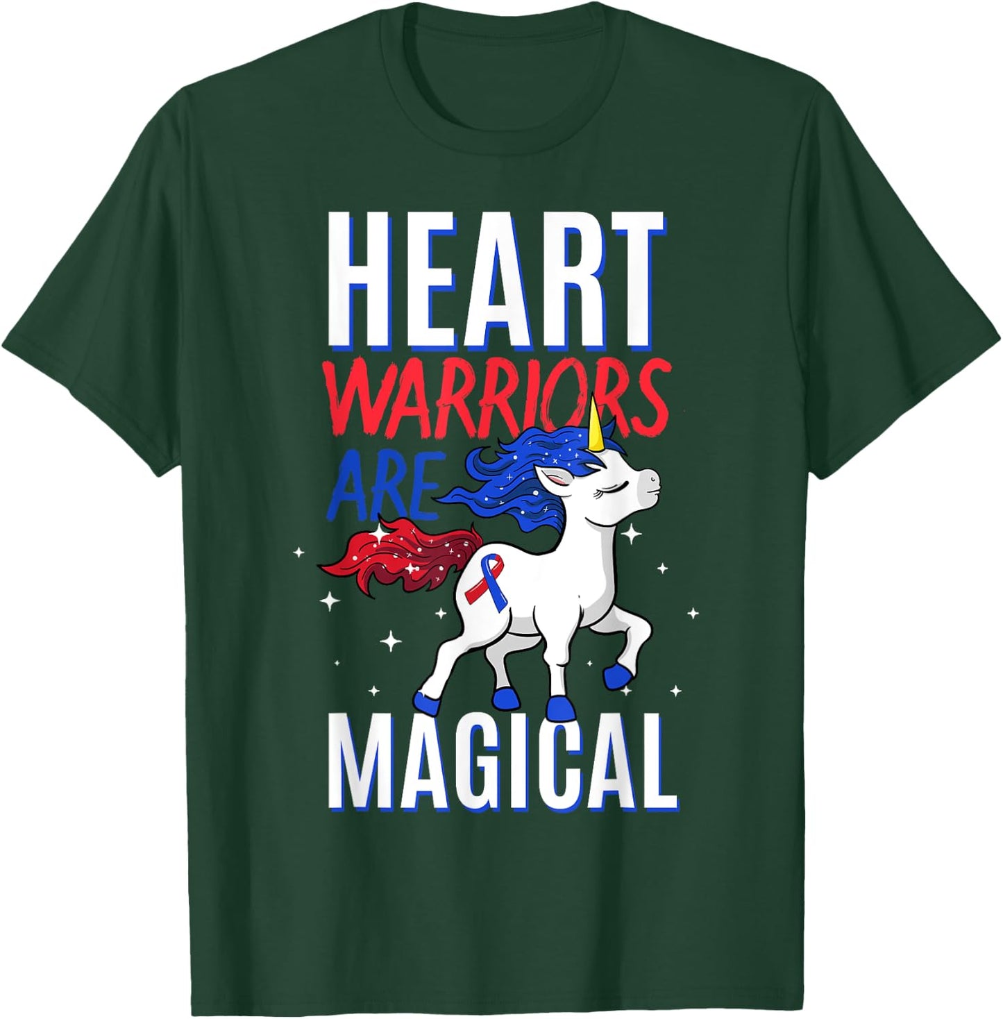 Heart Warriors Are Magical Congenital Heart Disease T-Shirt - T-Shirt | Forest