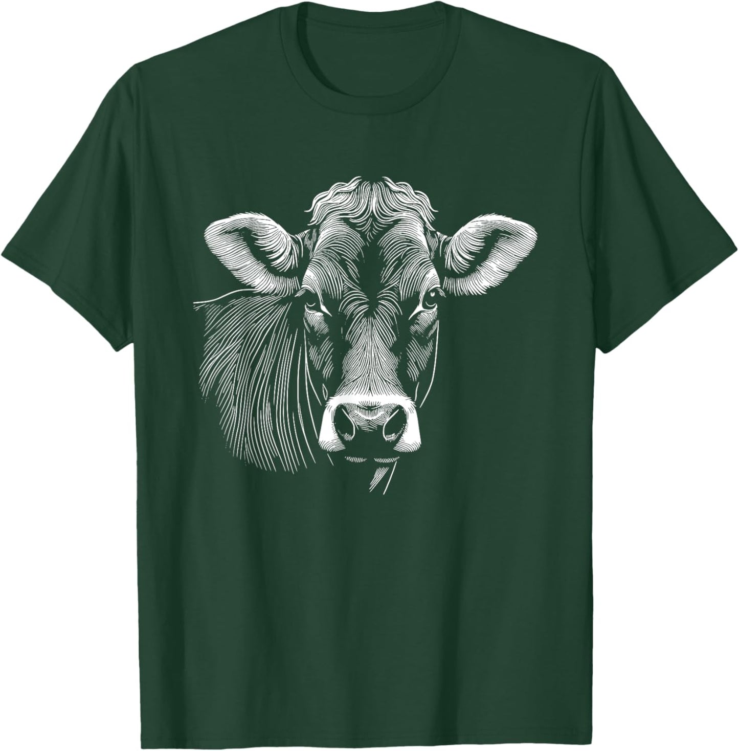 Fingerprint Cow Farmer Breeder - Brown Swiss Cattle T-Shirt - T-Shirt | Forest