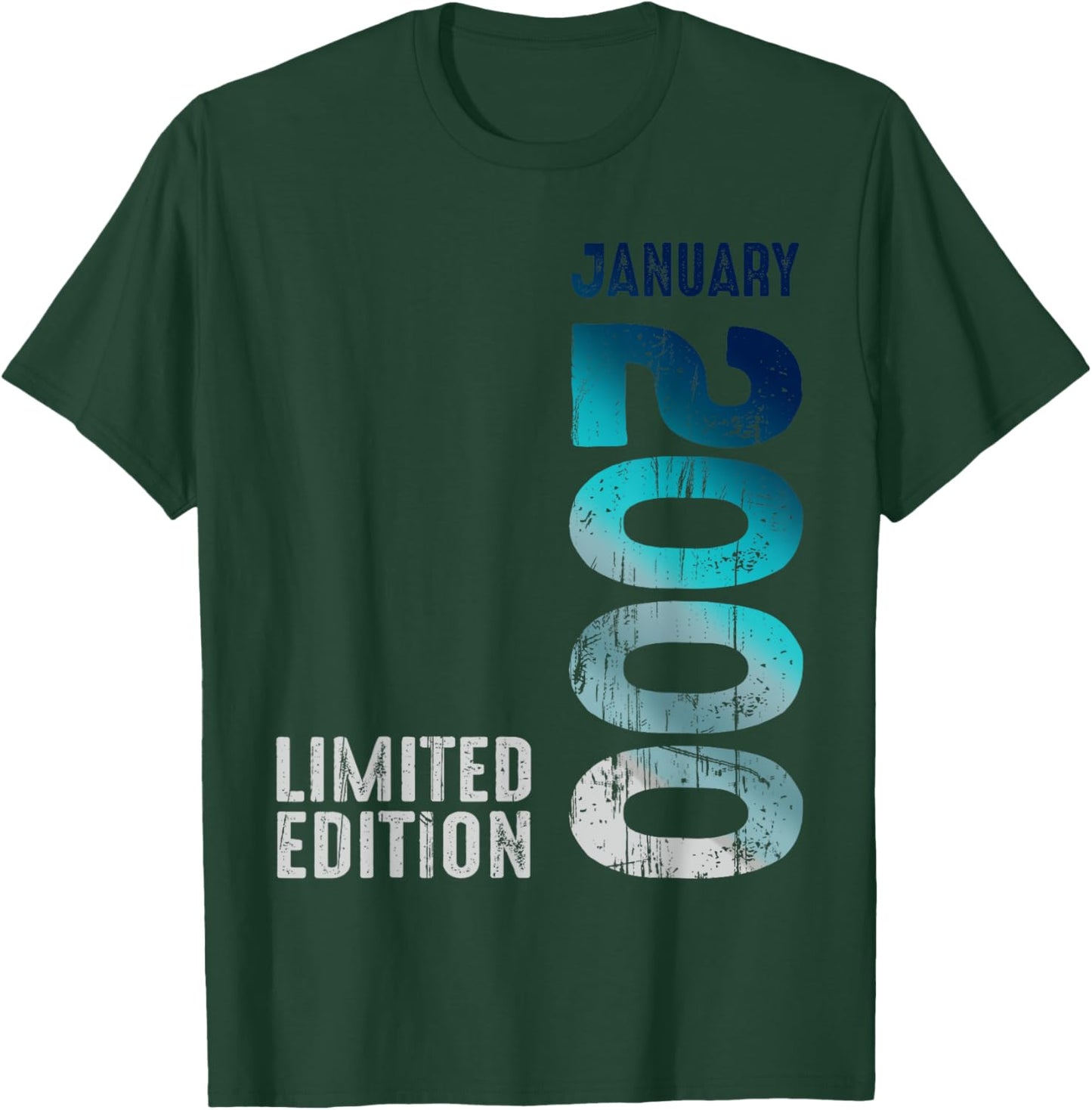 January 2000 Year 2000 Retro 2000 Vintage Limited Edition T-Shirt - T-Shirt | Forest