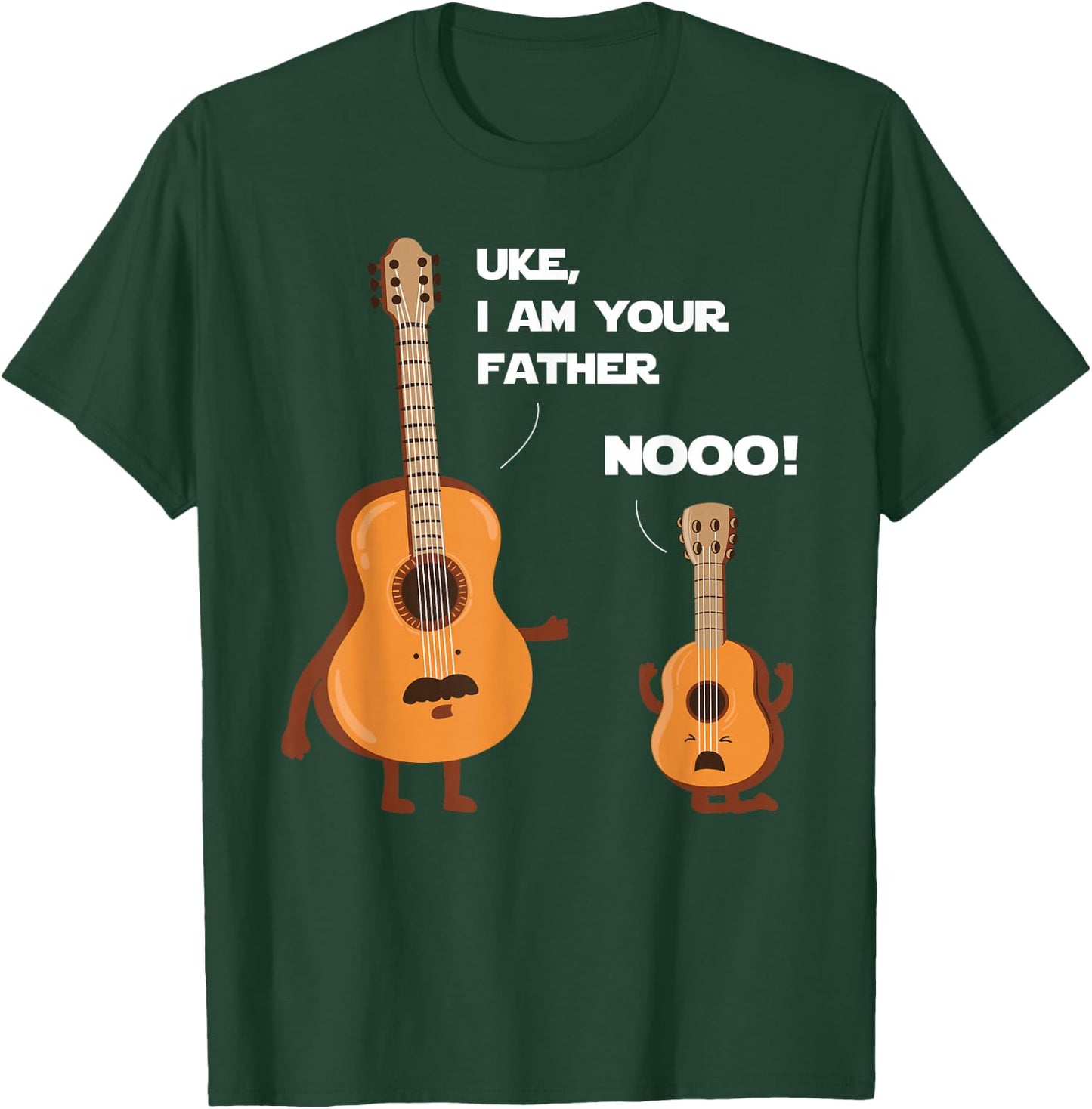 Uke I Am Your Father - Funny Ukulele Guitar Music Guitarist T-Shirt - T-Shirt | Forest