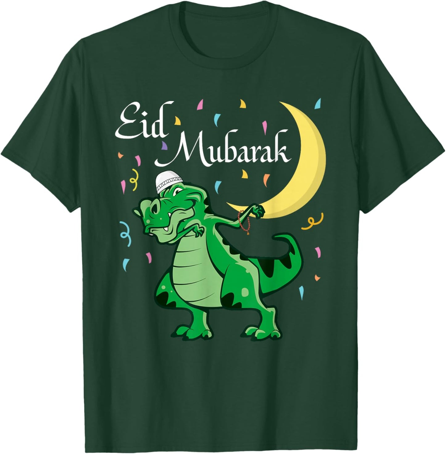 Eid Mubarak Muslim Clothing Kids Eid Al Fitr Boys T-Shirt - T-Shirt | Forest