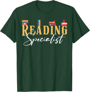 Reading Specialist Appreciation T-Shirt - T-Shirt | Forest
