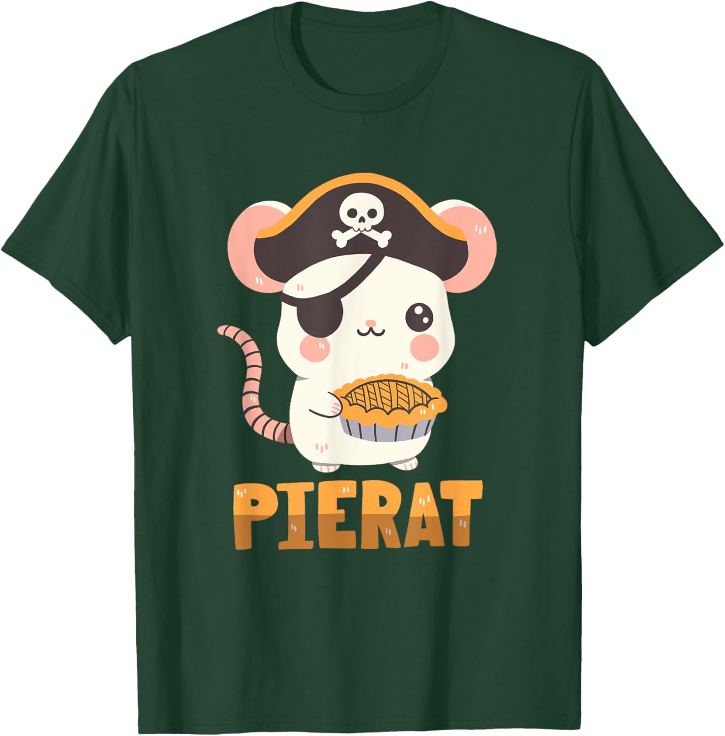 Pirate Rat With A Pie T-Shirt - T-Shirt | Forest
