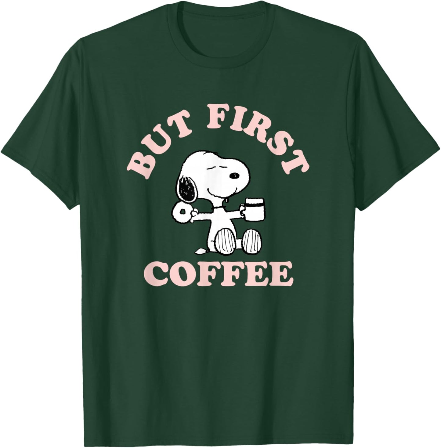 Peanuts But First Coffee Snoopy T-Shirt - T-Shirt | Forest
