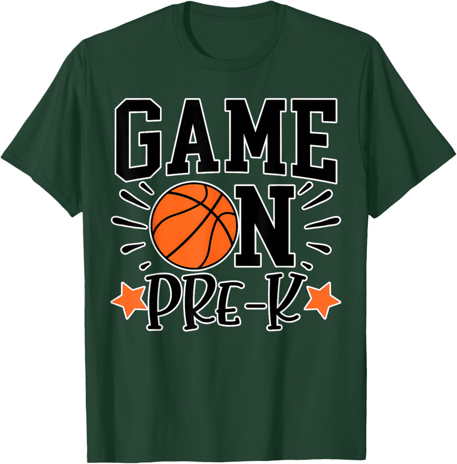 Funny Game On Pre-K Kids Basketball Preschool Sports T-Shirt - T-Shirt | Forest