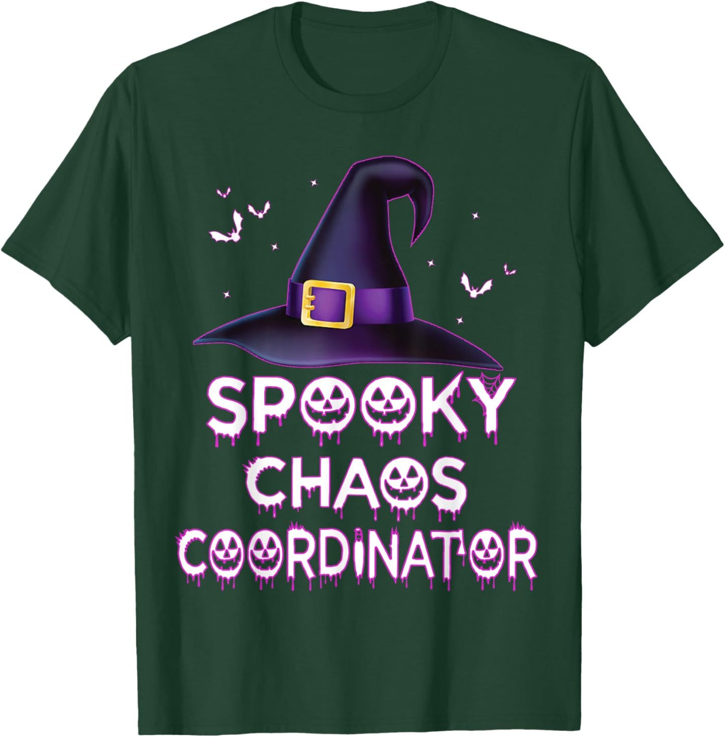 Spooky Chaos Coordinator Halloween Costume 2023 T-Shirt - T-Shirt | Forest