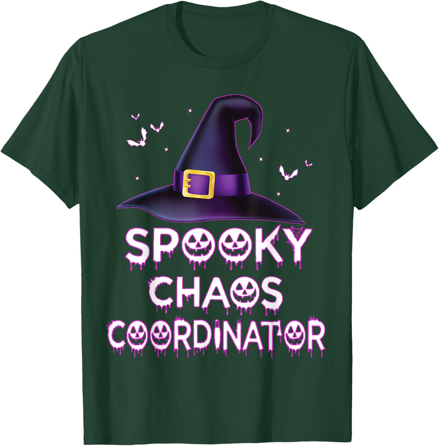 Spooky Chaos Coordinator Halloween Costume 2023 T-Shirt - T-Shirt | Forest