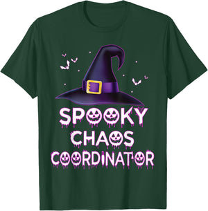 Spooky Chaos Coordinator Halloween Costume 2023 T-Shirt - T-Shirt | Forest