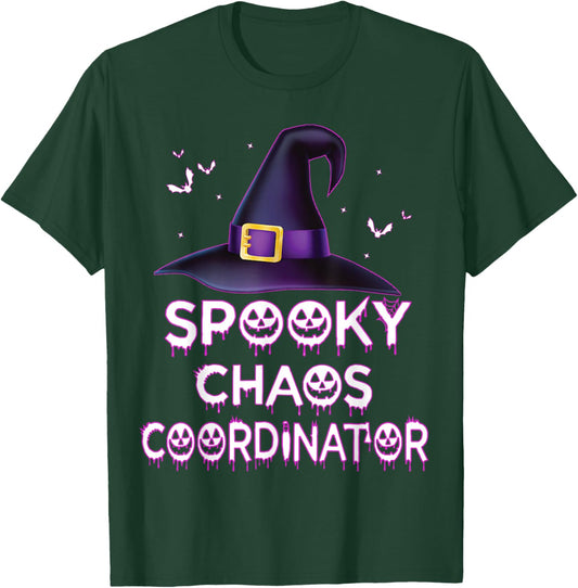 Spooky Chaos Coordinator Halloween Costume 2023 T-Shirt - T-Shirt | Forest