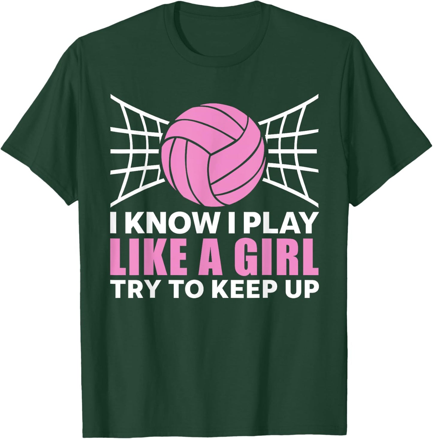 Cool Volleyball Girls Ladies Setter Libero Coach T-Shirt - T-Shirt | Forest