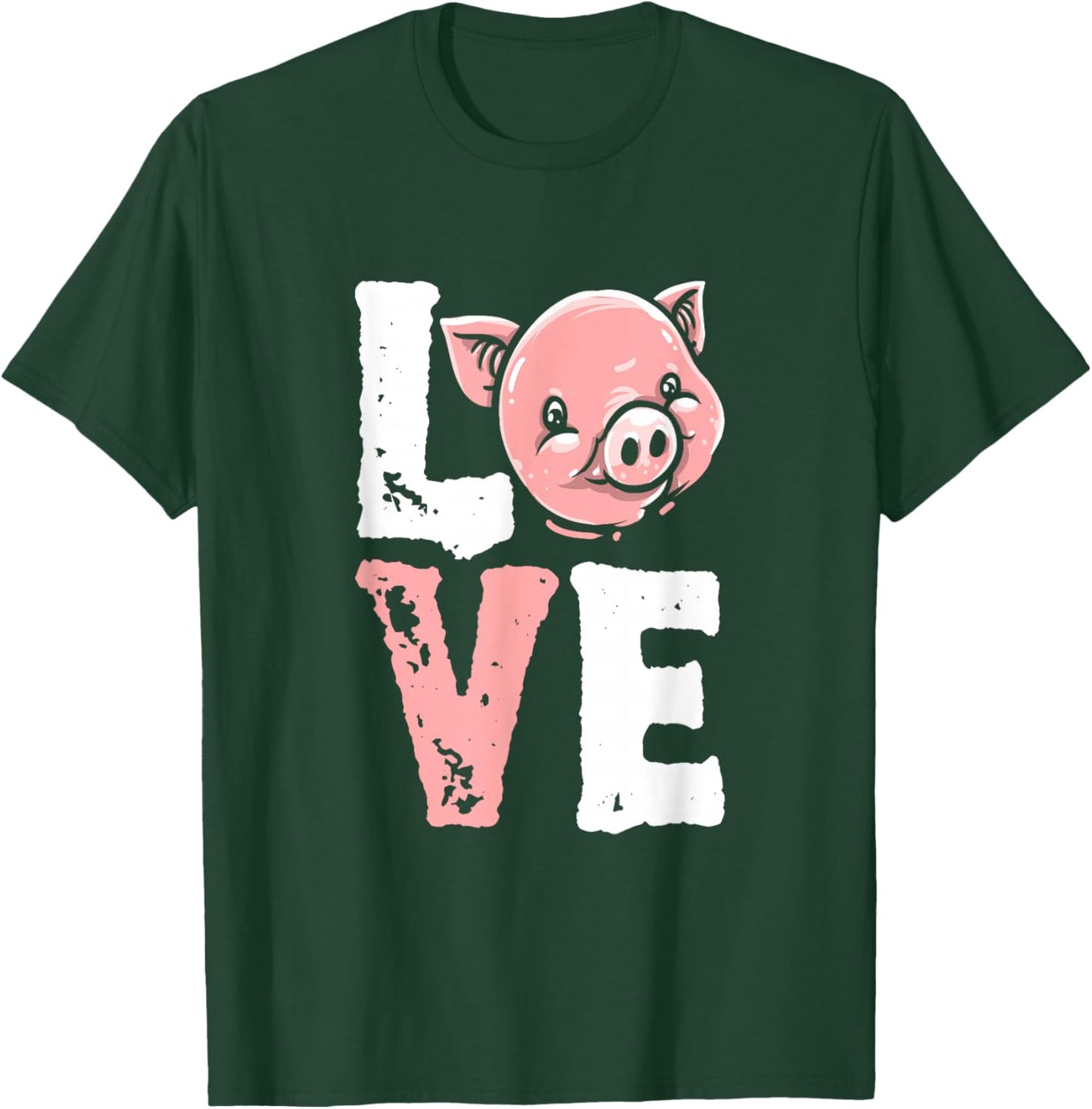 Pig Farm - Animal Piglet Farming Farmer Love Pig T-Shirt - T-Shirt | Forest