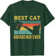 Best Cat Godfather Ever Vintage Cats Happy Father's Day T-Shirt - T-Shirt | Forest