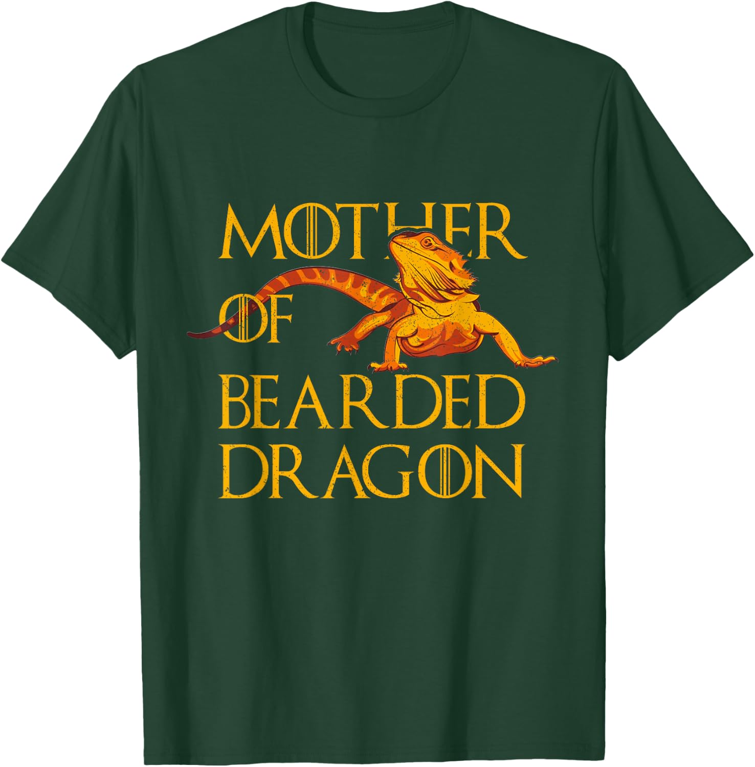 Woman Mother of Bearded Dragons Women Reptile Mom T-Shirt - T-Shirt | Forest