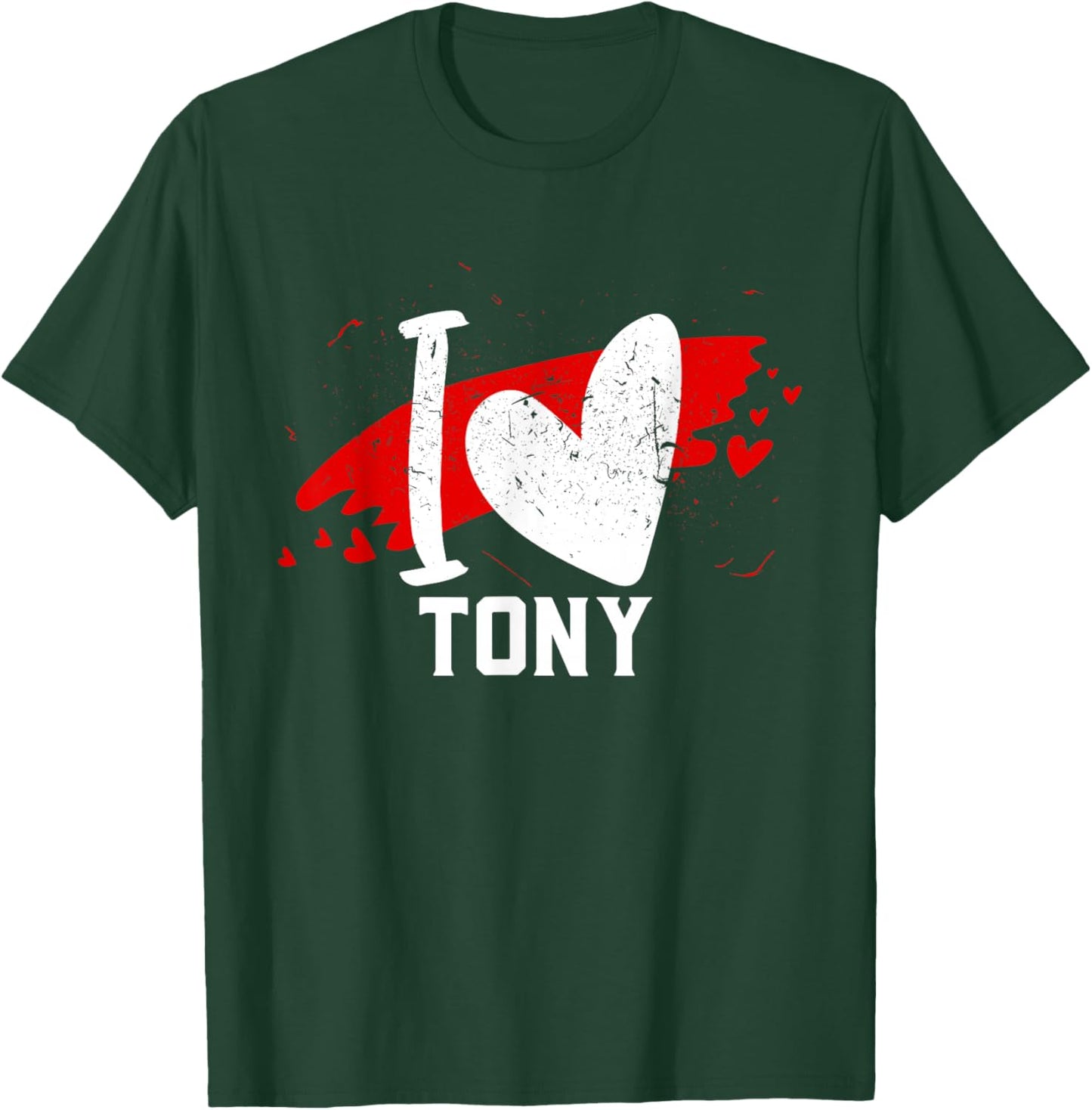 I Love TONY I Heart TONY T-Shirt - T-Shirt | Forest
