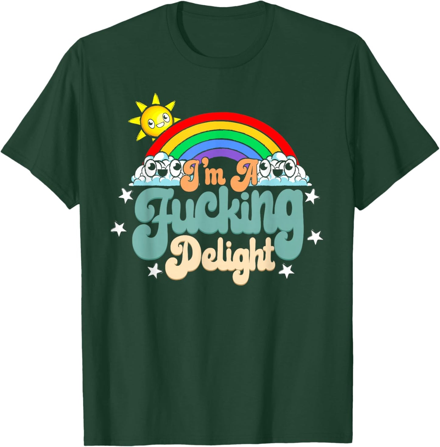 I'm a damn pleasure Sarcastic Rainbow T-Shirt - T-Shirt | Forest
