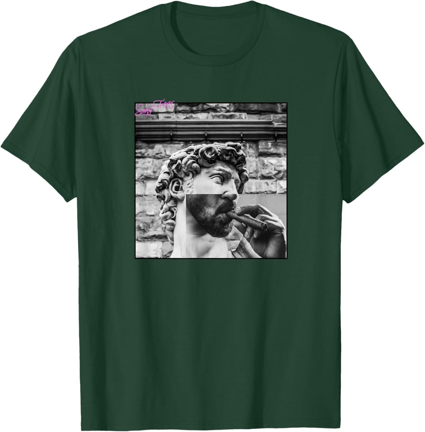 Bad David Michelangelo smoking cigar T-Shirt - T-Shirt | Forest