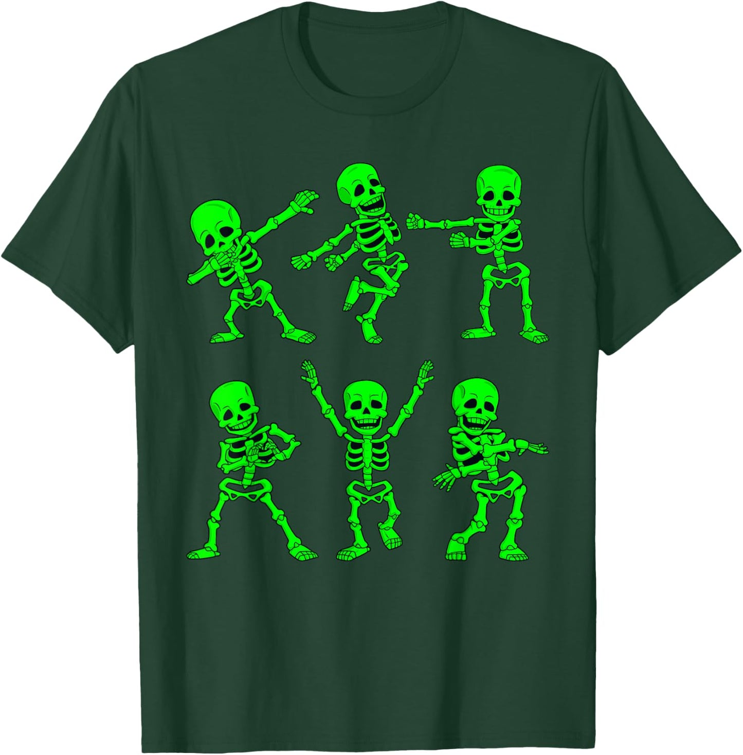 Dancing Skeletons Dance Challenge Girl Boys Kids Halloween Small T-Shirt - T-Shirt | Forest