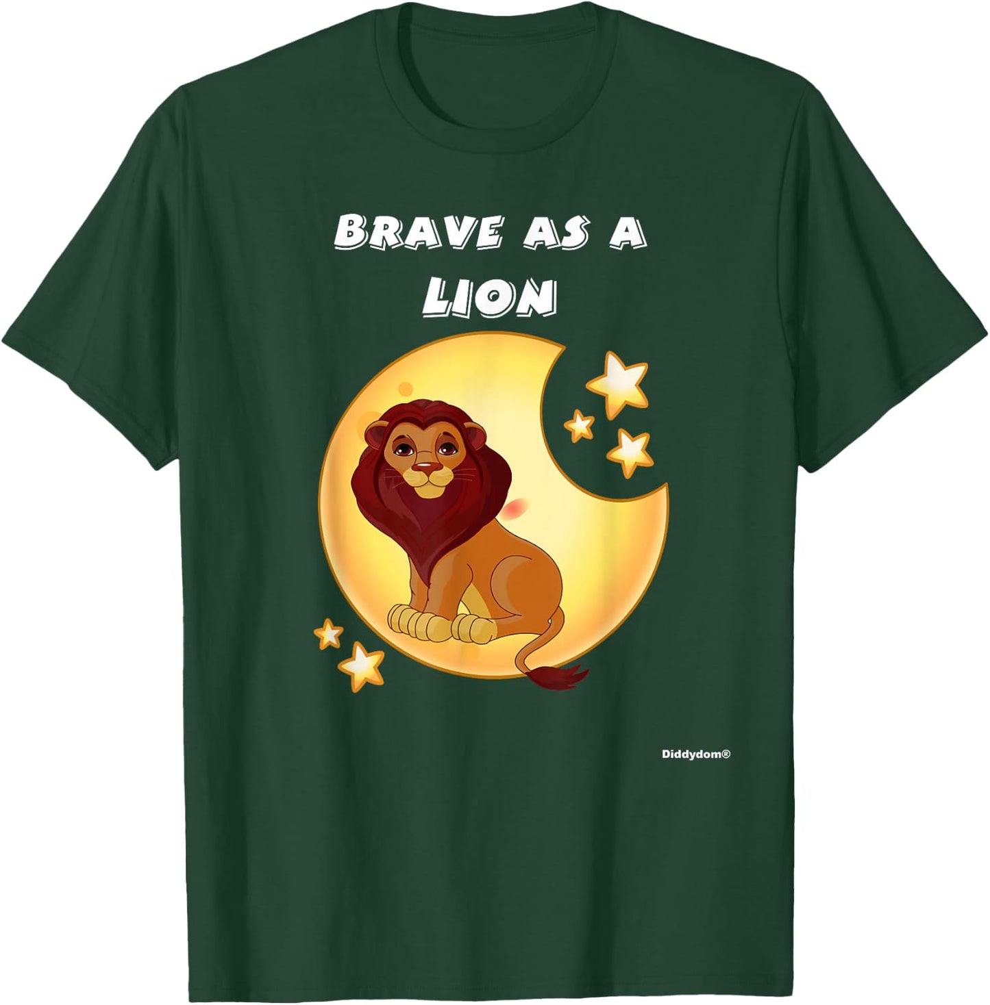 Bravery Brave Child Present Brave As A Lion T-Shirt - T-Shirt | Forest