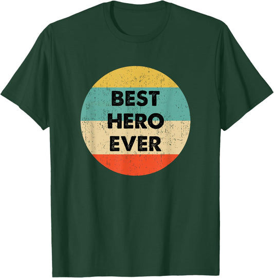 Hero Shirts & Gifts Hero -Adults Black Small Classic Fit Short Sleeve T-Shirt - T-Shirt | Forest