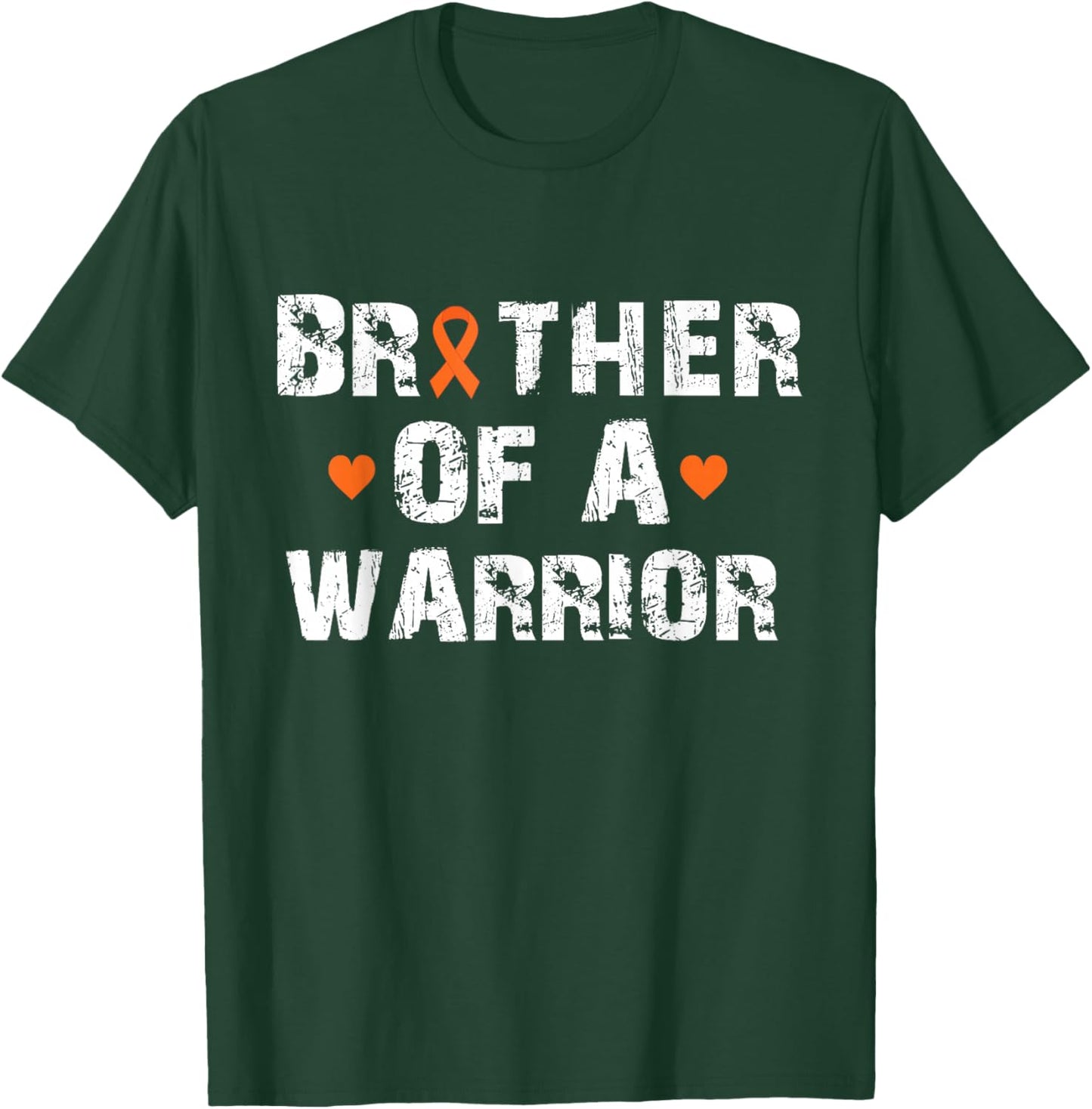 Brother Of A Warrior Multiple Sclerosis Awareness MS Warrior T-Shirt - T-Shirt | Forest