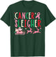 Breast Cancer Christmas Pink Ribbon Santa Sleigh Reindeer T-Shirt - T-Shirt | Forest