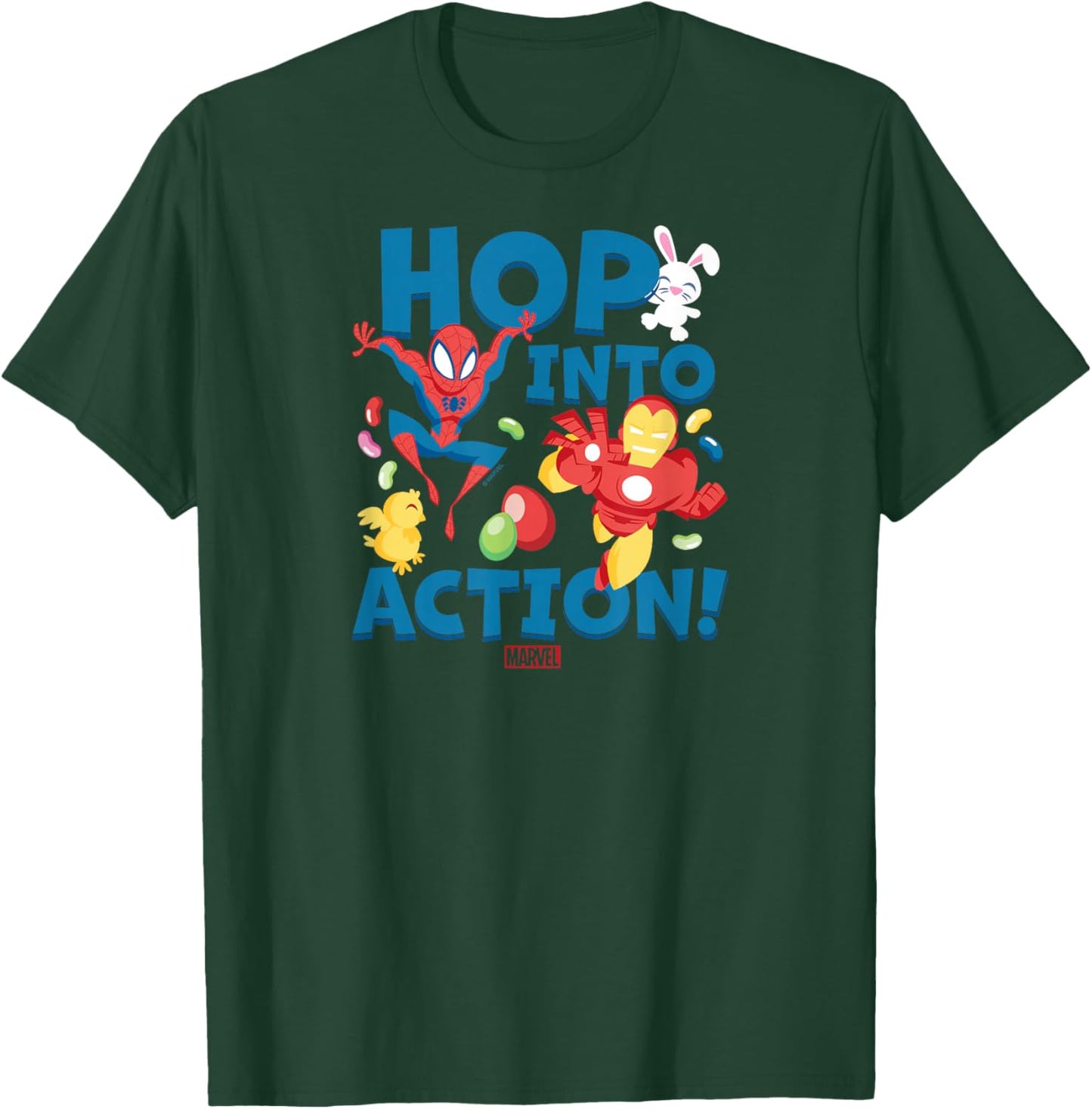 Marvel - Hop Into Action Easter T-Shirt - T-Shirt | Forest