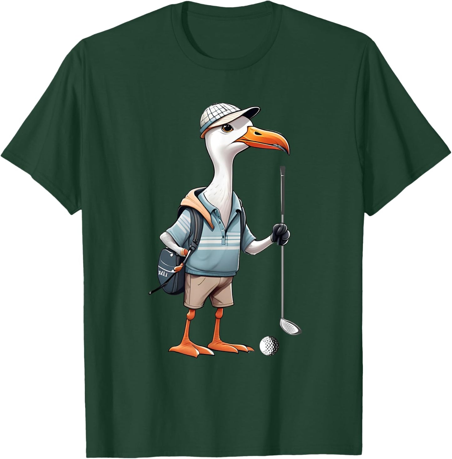 Funny Golfer Albatross Bird Golf Player Game Gift Men Women T-Shirt - T-Shirt | Forest