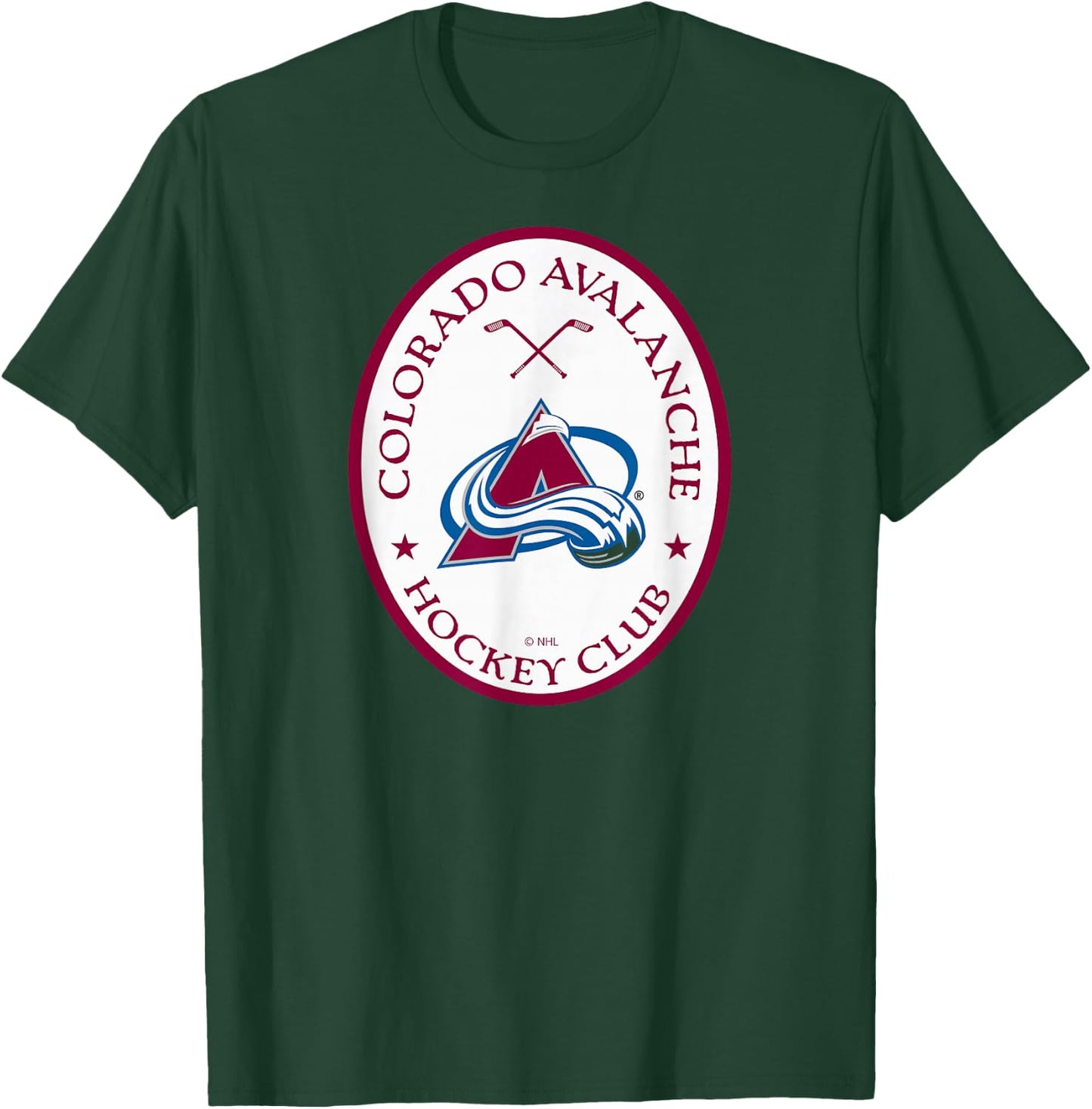 Colorado Avalanche Iconic Black Officially Licensed T-Shirt - T-Shirt | Forest