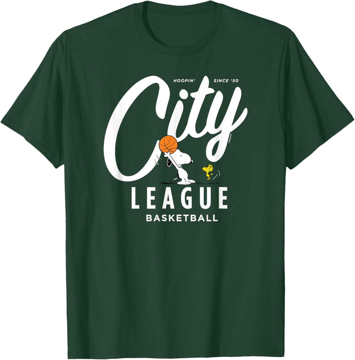 Peanuts Boys -Kids Basketball Graphic Blue Small T-Shirt - T-Shirt | Forest