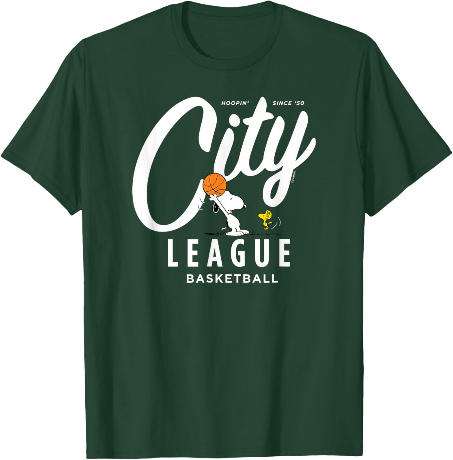 Peanuts Boys -Kids Basketball Graphic Blue Small T-Shirt - T-Shirt | Forest