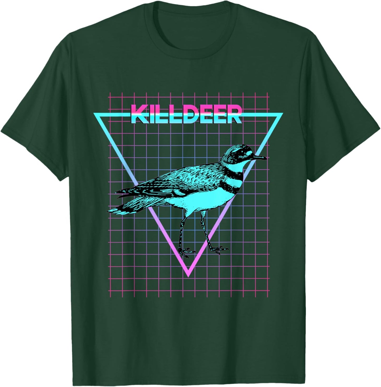 Killdeer Bird Aesthetic Retro Style Killdeer T-Shirt - T-Shirt | Forest