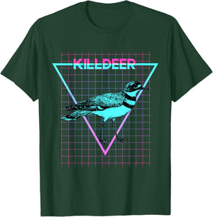 Killdeer Bird Aesthetic Retro Style Killdeer T-Shirt - T-Shirt | Forest