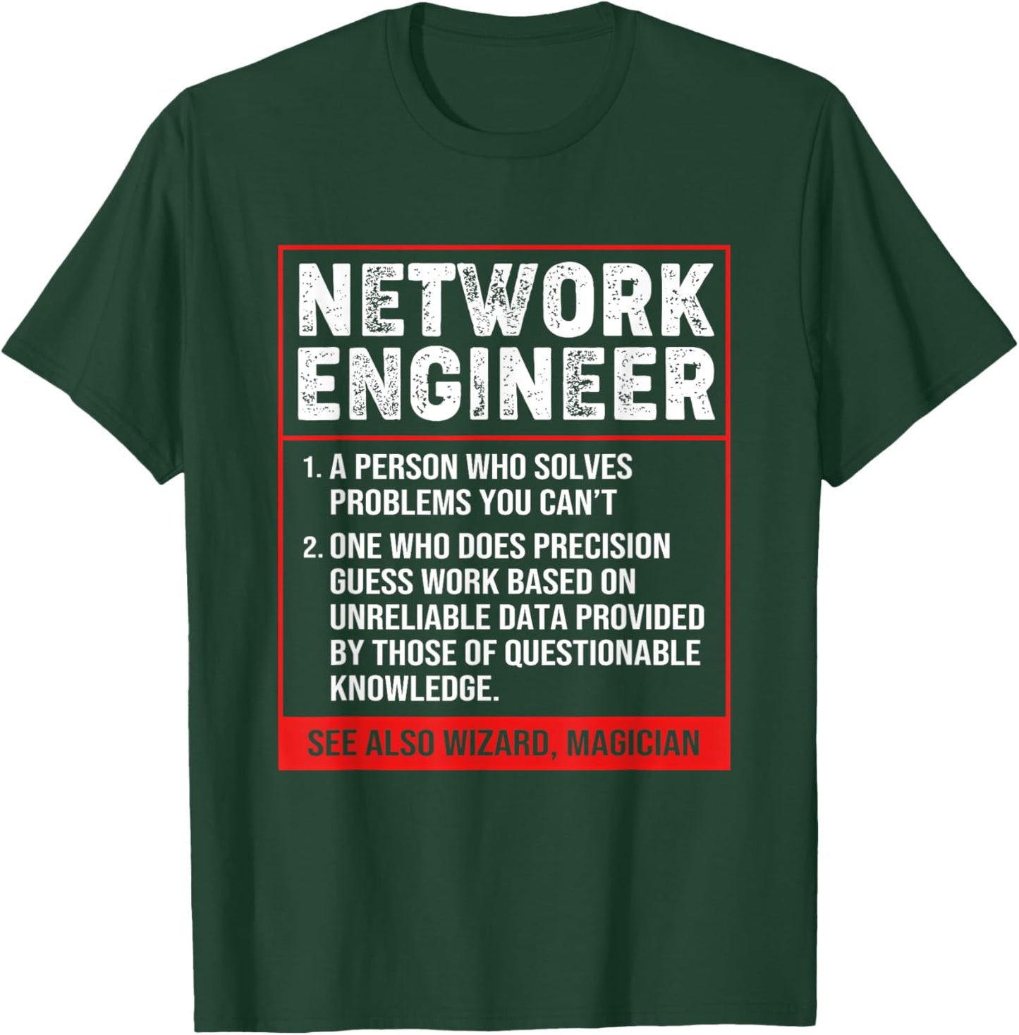 Funny Network Systems Admin Network Engineer Definition T-Shirt - T-Shirt | Forest