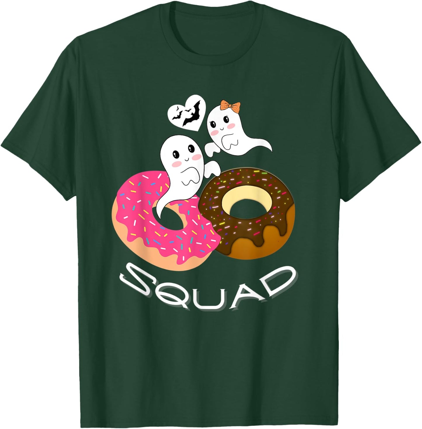 Cute Halloween Donut Squad Boy Girl Party Birthday Lover T-Shirt - T-Shirt | Forest