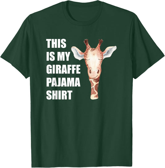 This is My Giraffe Pajama Shirt Funny Bedtime T-Shirt - T-Shirt | Forest