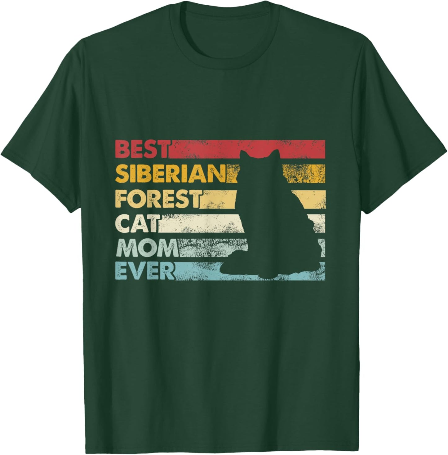 Best Cat Mom Ever - Mother Siberian Forest Cat T-Shirt - T-Shirt | Forest