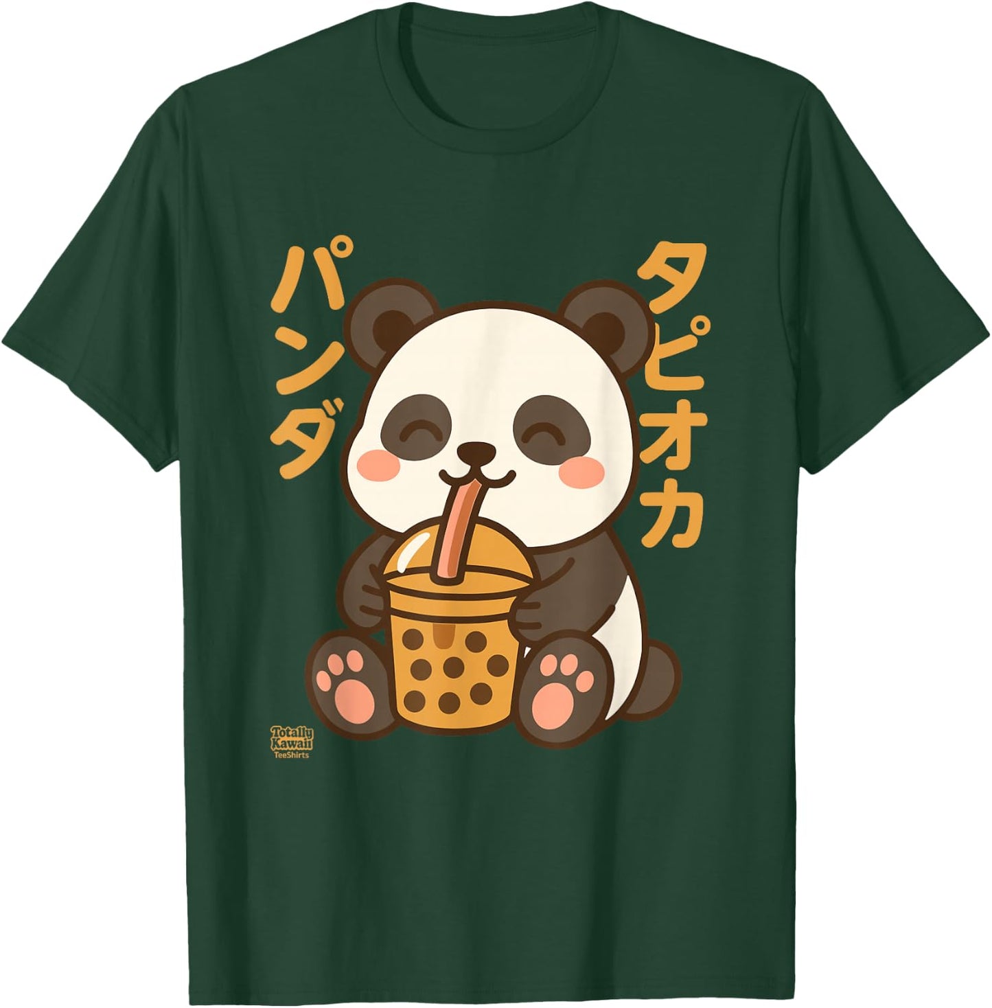 Bubble Tea Panda Boba Kawaii Tapioka Anime Cute T-Shirt - T-Shirt | Forest