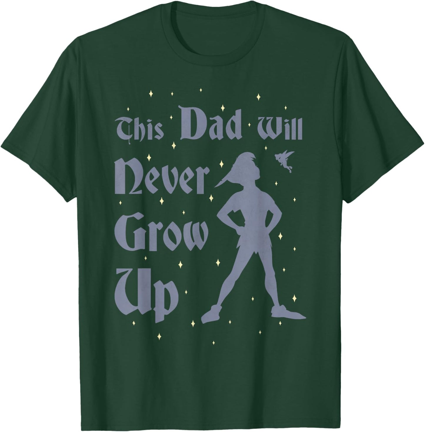 Disney Peter Pan This Dad Will Never Grow Up Graphic T-Shirt - T-Shirt | Forest