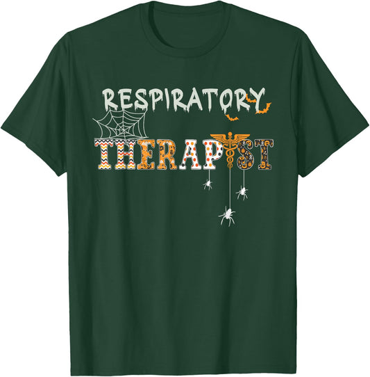 Respiratory Therapist funny Halloween Future Nurse spooky T-Shirt - T-Shirt | Forest