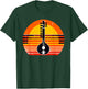 Retro Sunset Sitar Instrument Sitarist T-Shirt - T-Shirt | Forest