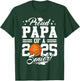 Proud Papa Of A 2025 Senior Basketball Dad Graduation T-Shirt - T-Shirt | Forest