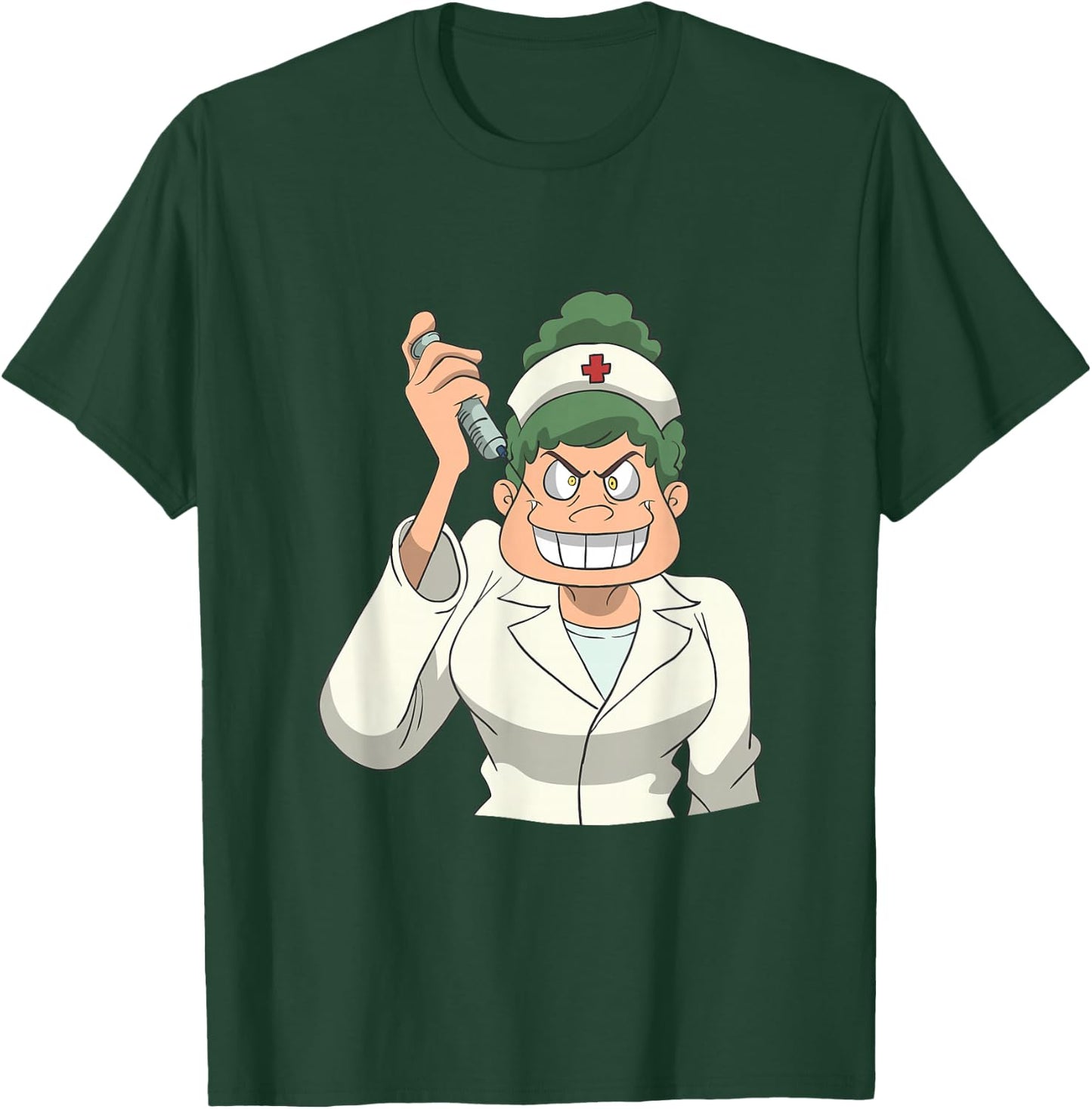 Nasty Nurse With Injection T-Shirt - T-Shirt | Forest